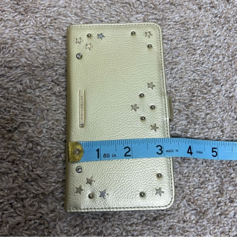 NEW Anteprima cell phone case gold card holder magnetic closure quiet luxury